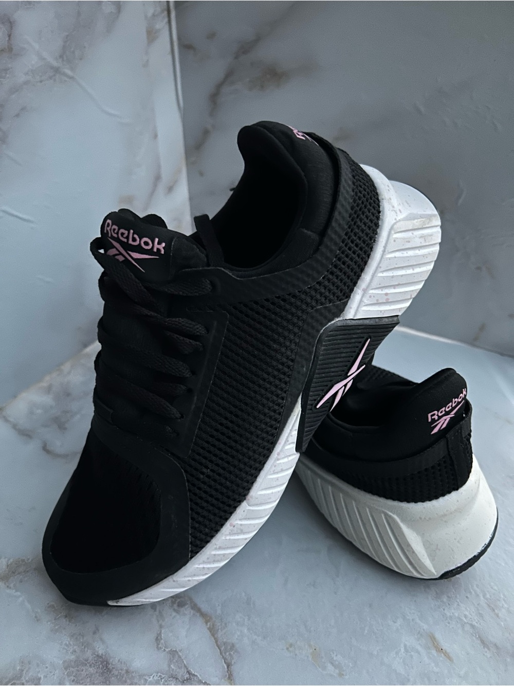 Reebok Flip Charge Women's Training Shoes - Black/Pink - Size 6.5
